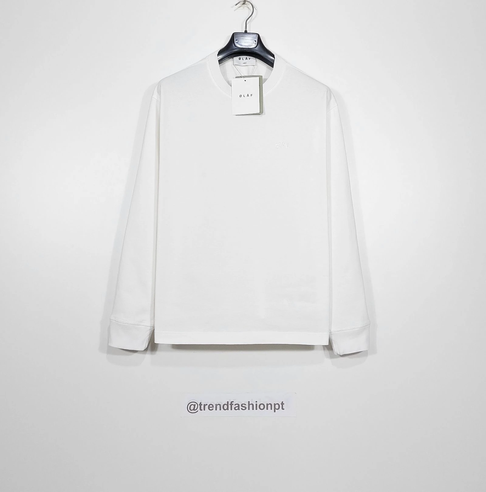 ØLÅF signature LS tshirt - optical white M